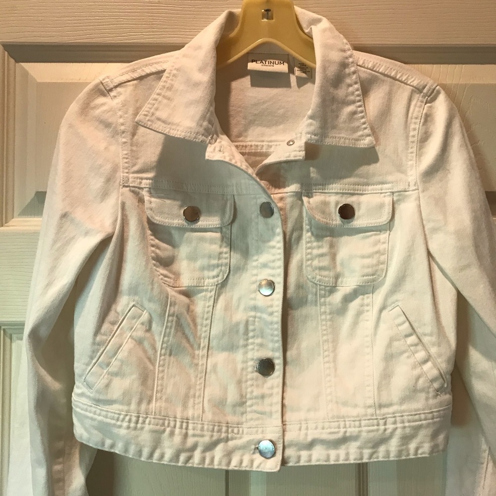 White jean jacket